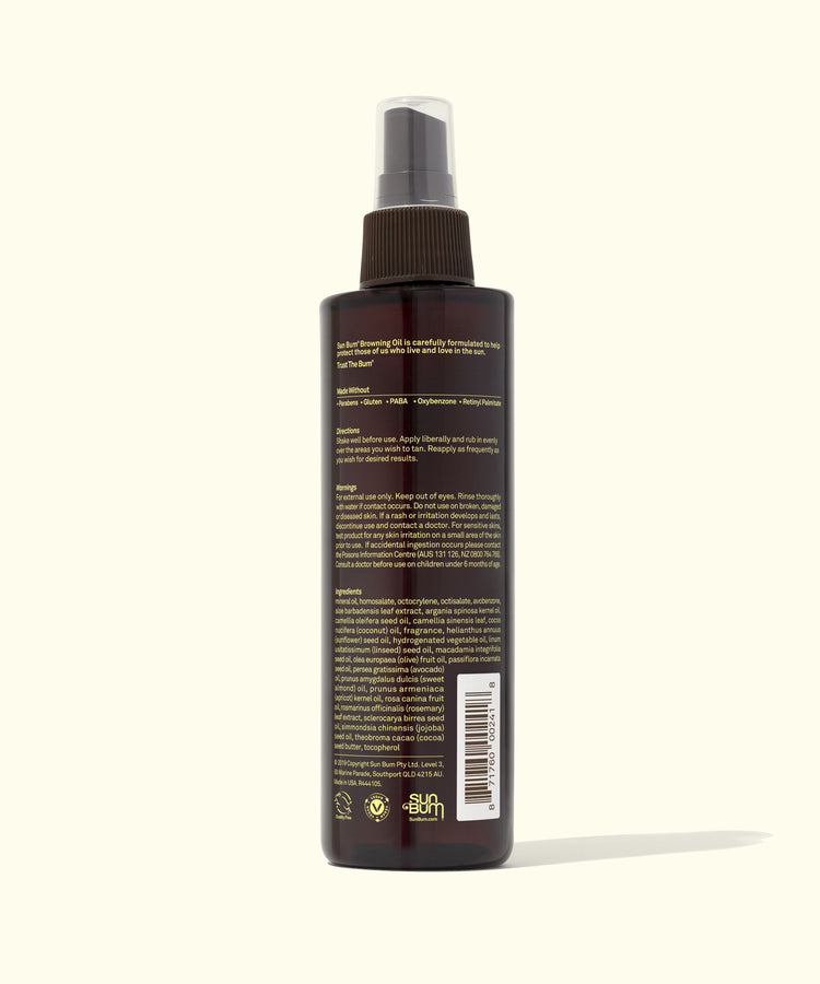 SPF 15+ Sunscreen Browning Oil